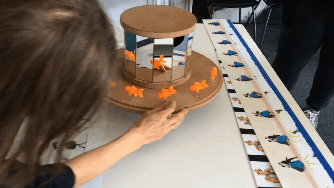 Praxinoscope 3D-volume. Formation sur la Malle jouets optiques et pré-cinéma Praximage