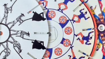 Disques de Phénakistiscope de la Malle jouets optiques et pré-cinéma Praximage