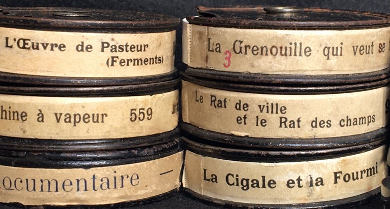 Cassettes de film 9,5 mm pour projecteur Pathé-Baby